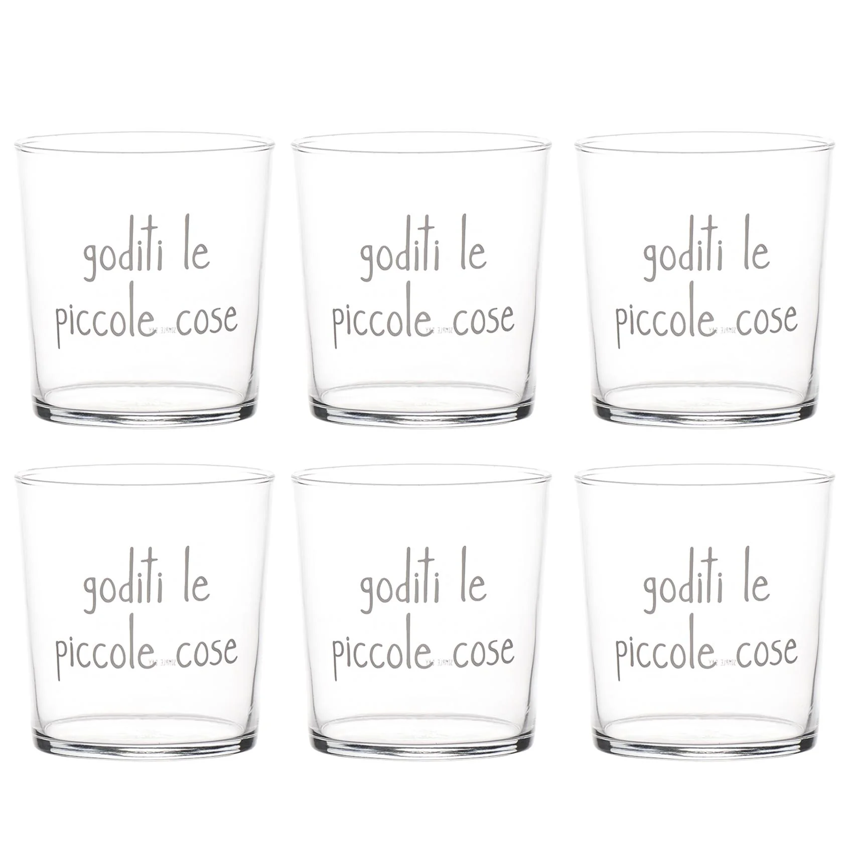 Set 6 bicchieri Goditi le piccole cose - Image 2