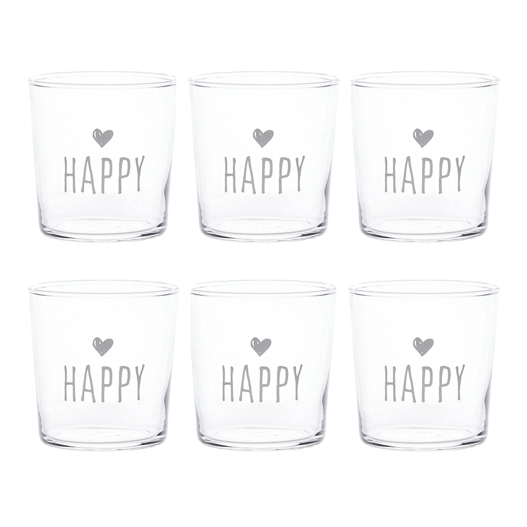 Set 6 Bicchieri acqua Happy - Image 2