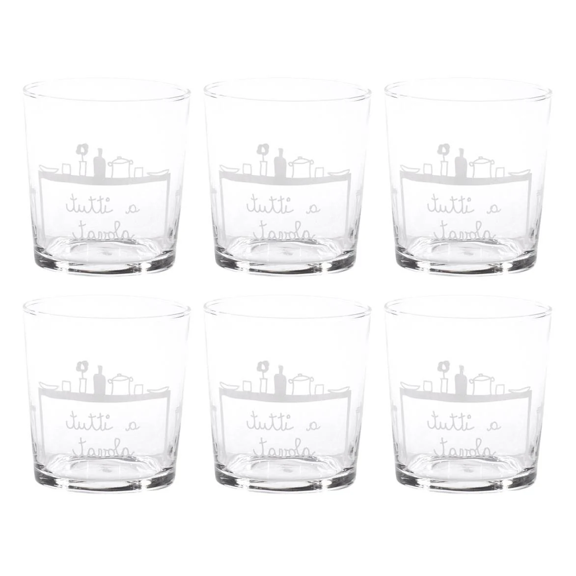 Set 6 Bicchieri acqua Tutti a Tavola - Image 2