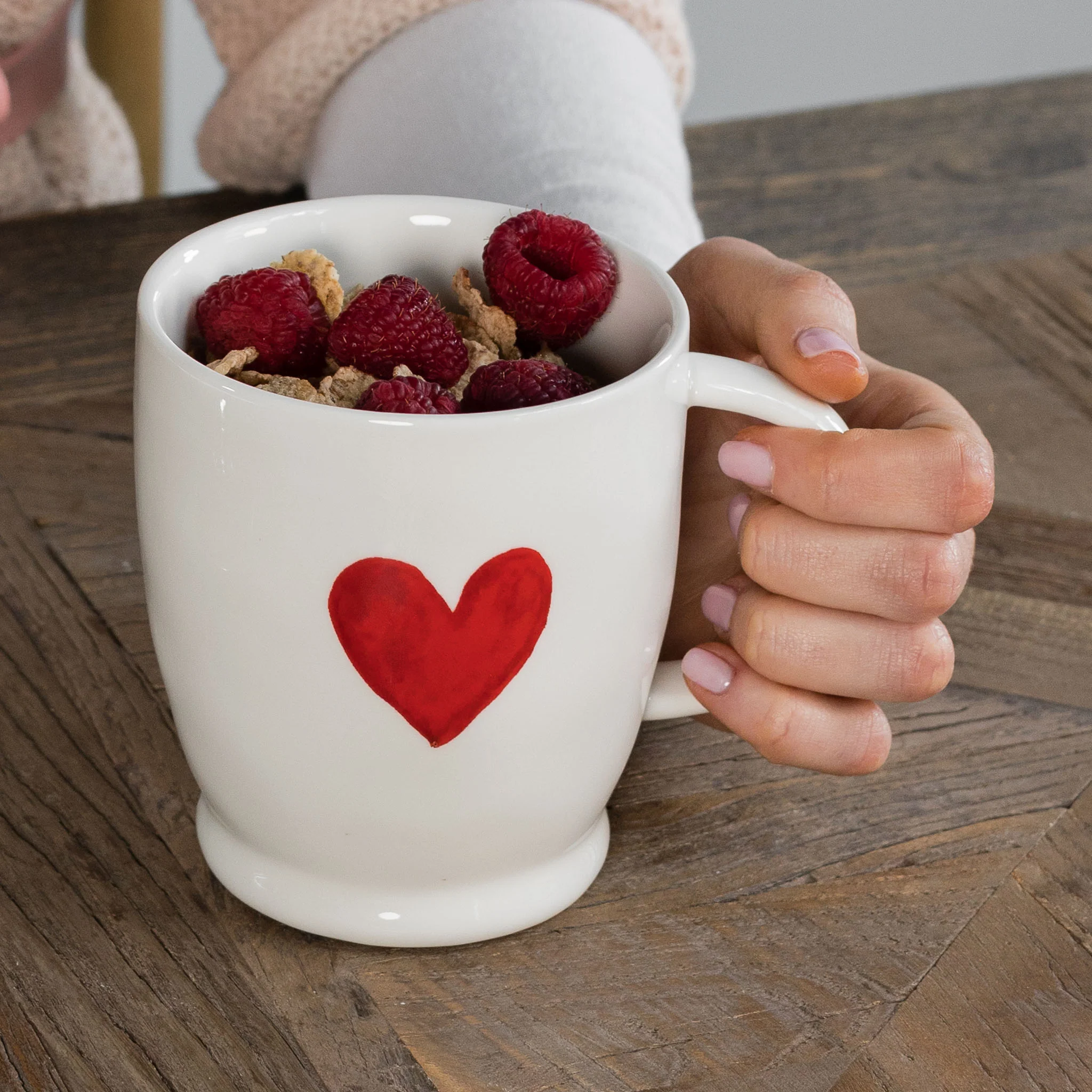 Mug bianca Cuore Rosso