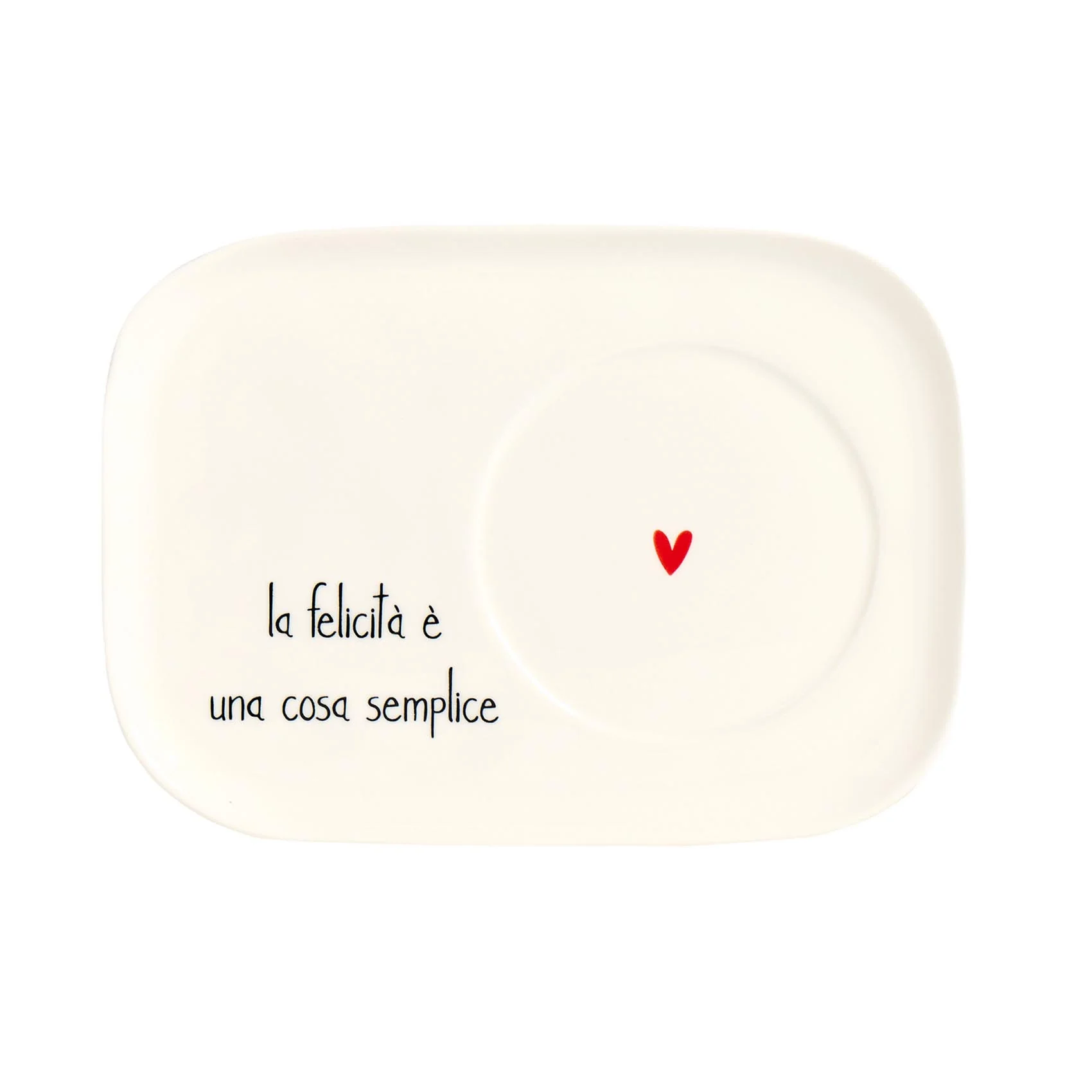 Piatto per Tazze Colazione La felicità è una cosa semplice - Image 2