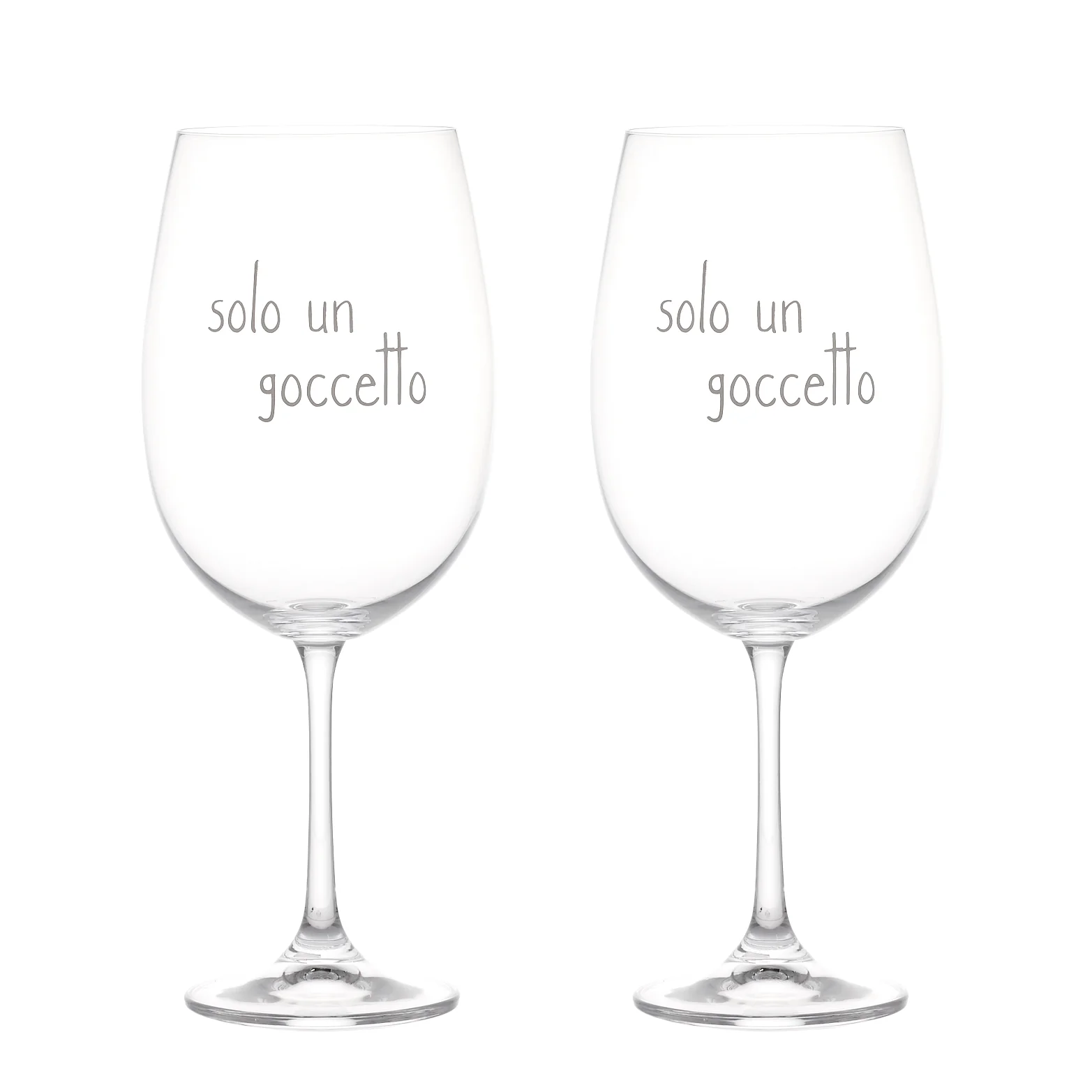 Set 2 calici vino Solo un goccetto 64cl - Image 2