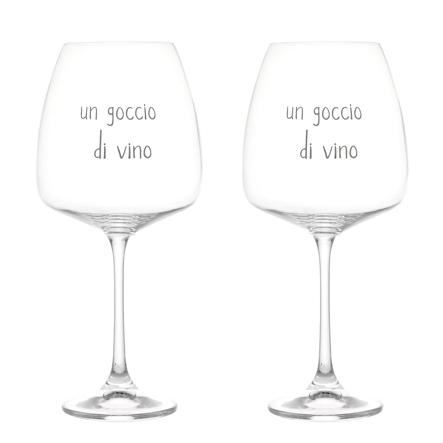 Set 2 calici vino Un goccio di vino 77cl - Image 2