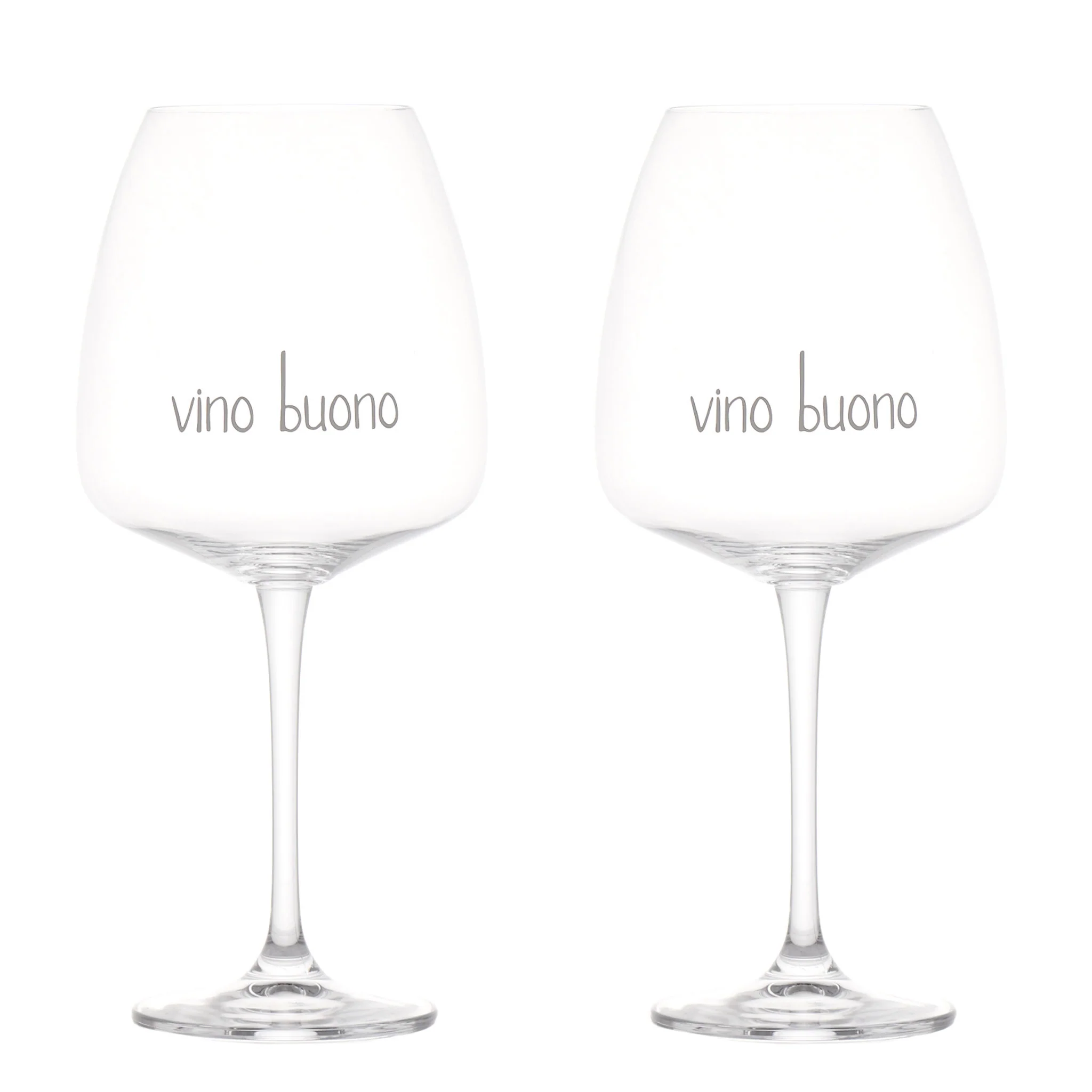Set 2 calici vino Vino Buono 77cl