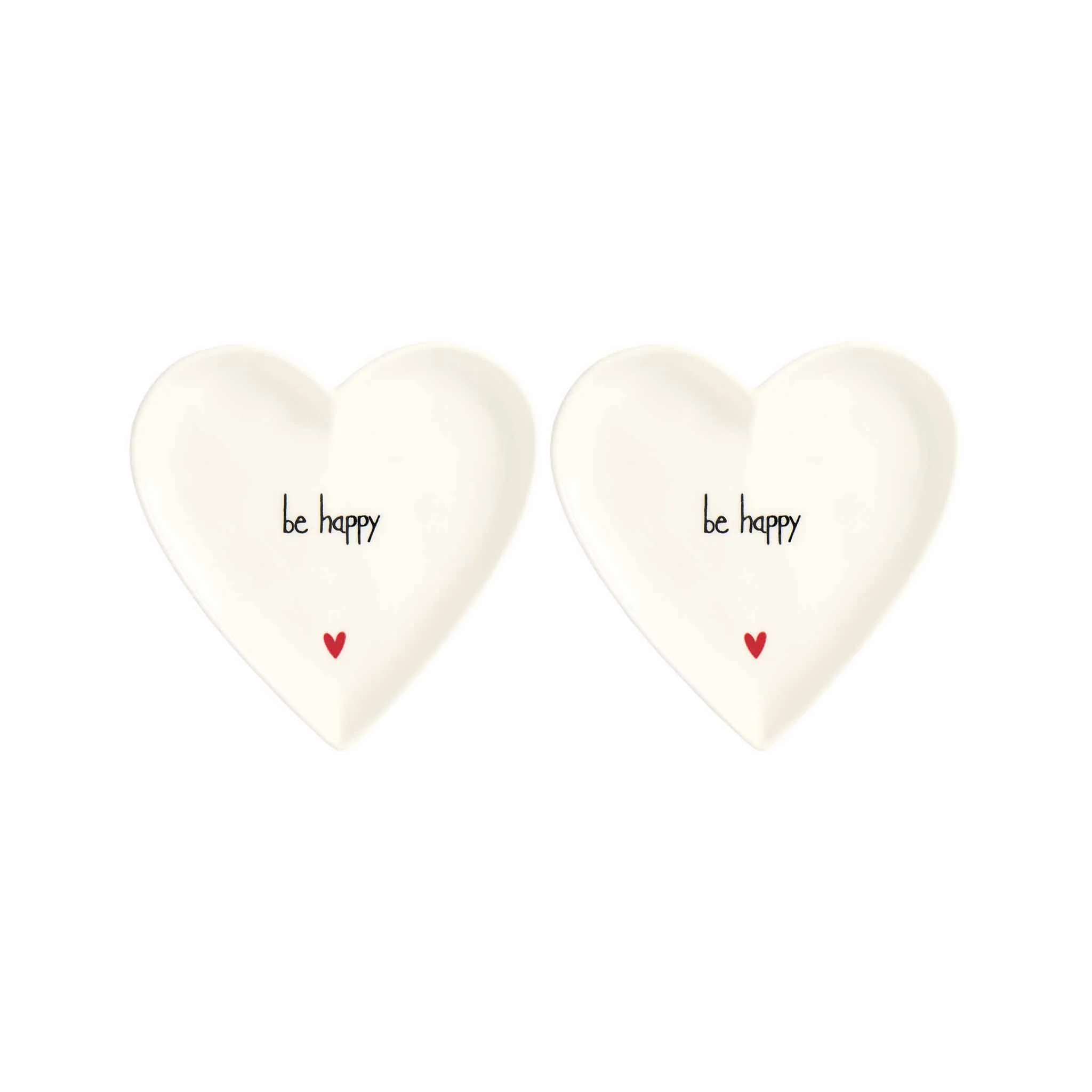 Set 2 Piatti cuore Be happy - 12 cm - Image 2