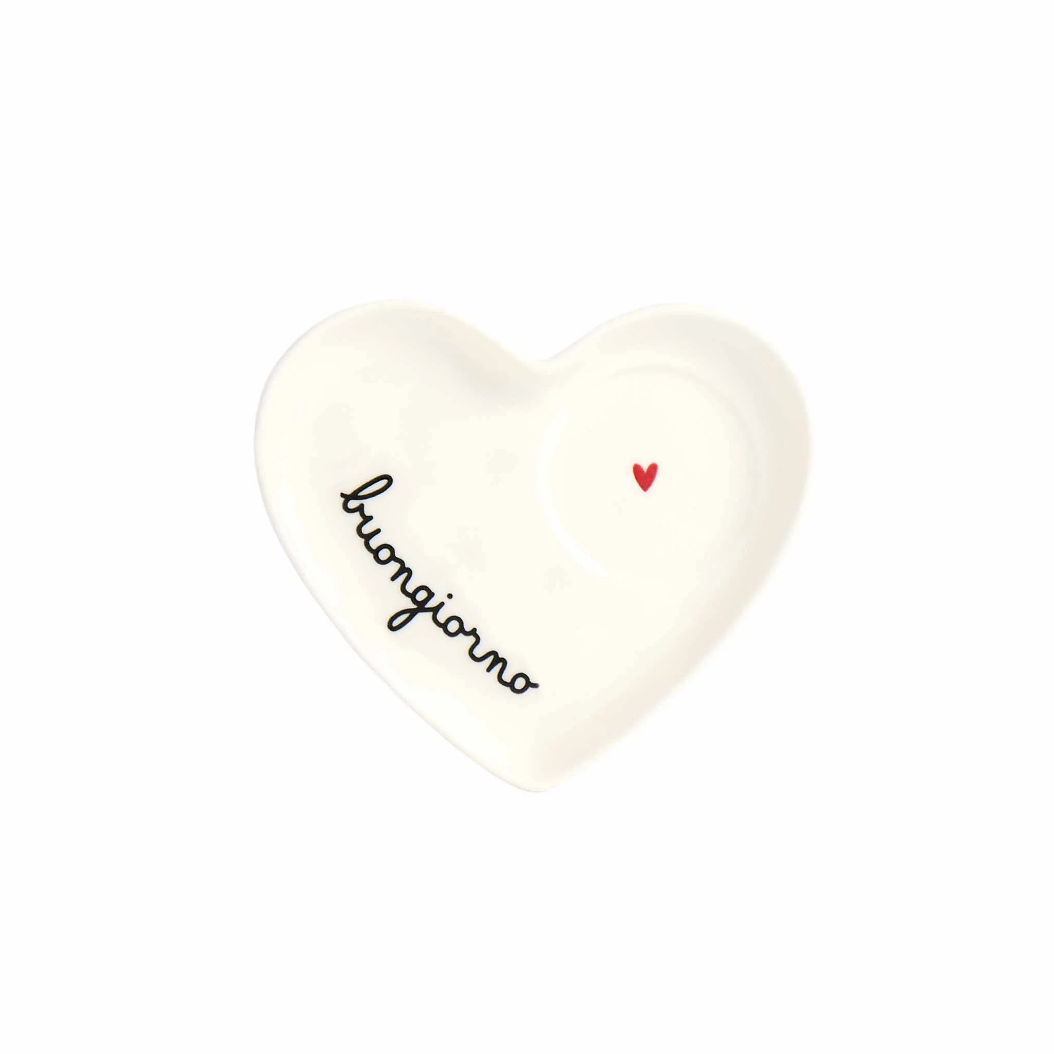 Set 2 Piattini cuore per tazze espresso Buongiorno - Image 3
