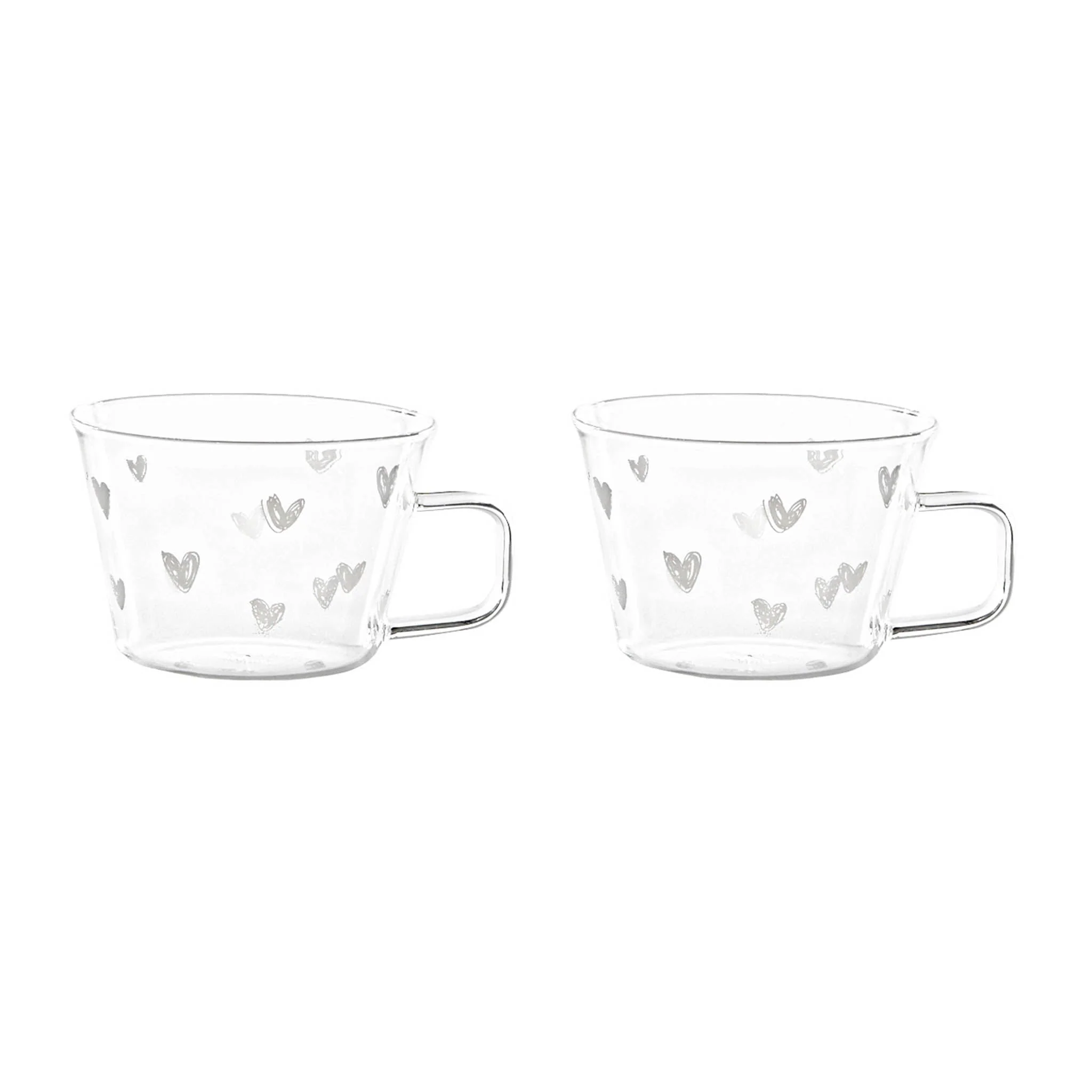 Set 2 tazze tè o cappuccino Cuori - Image 3