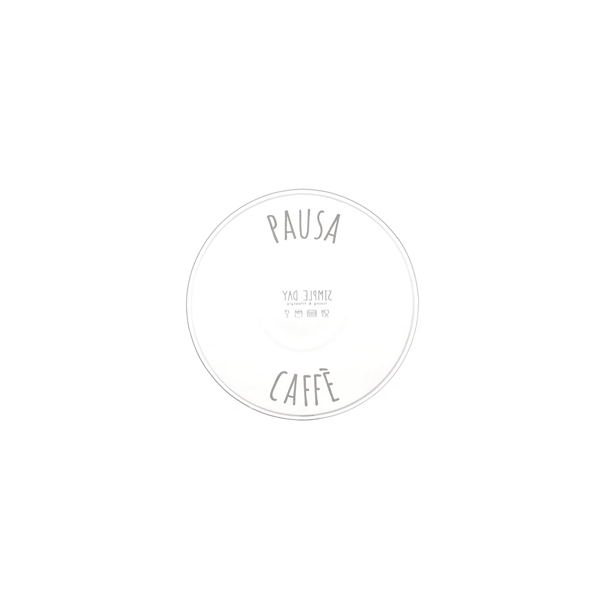 Set 2 tazzine espresso con piattino Pausa Caffè cuore rosso - Image 3