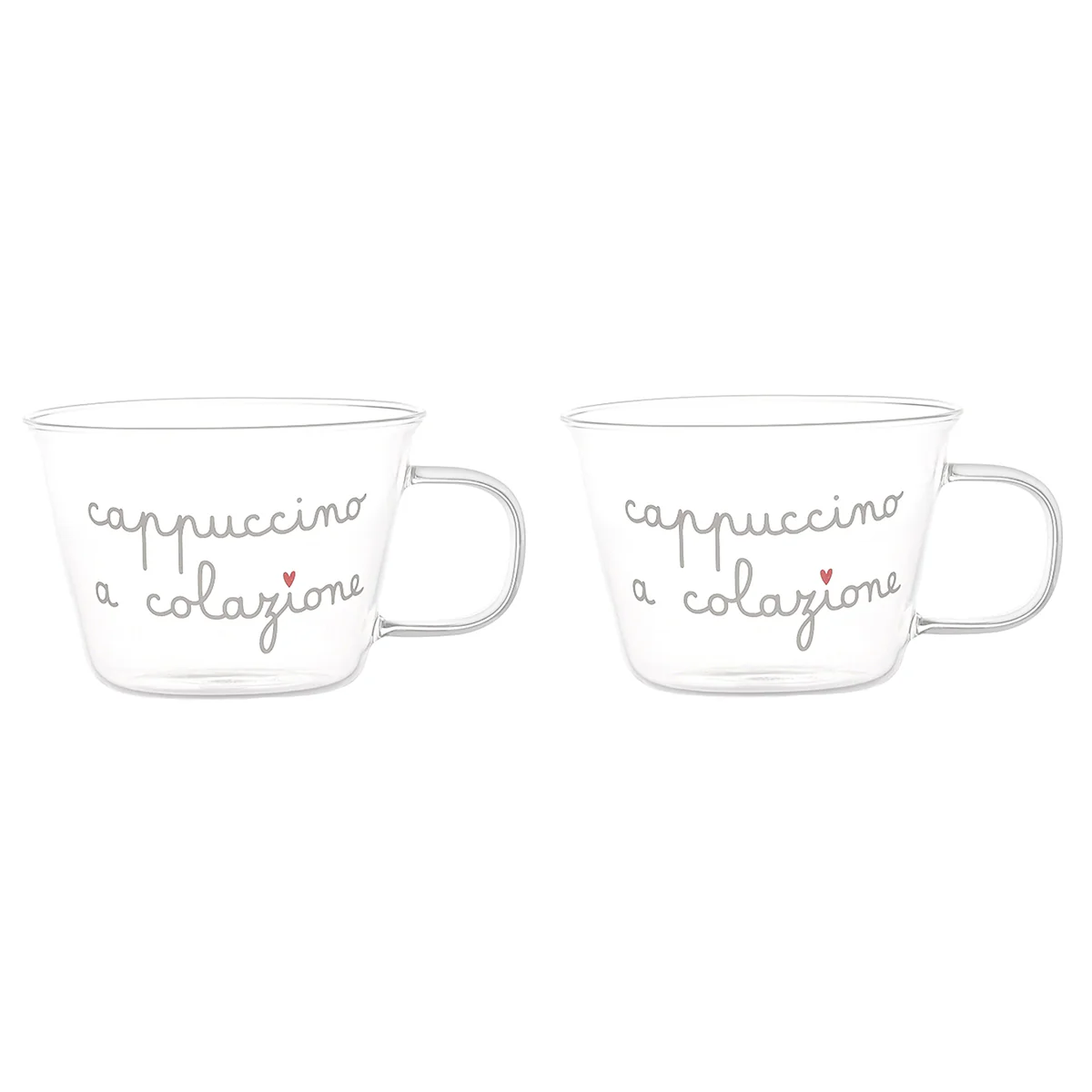 Set 2 tazze tè o cappuccino Cappuccino a colazione - Image 2