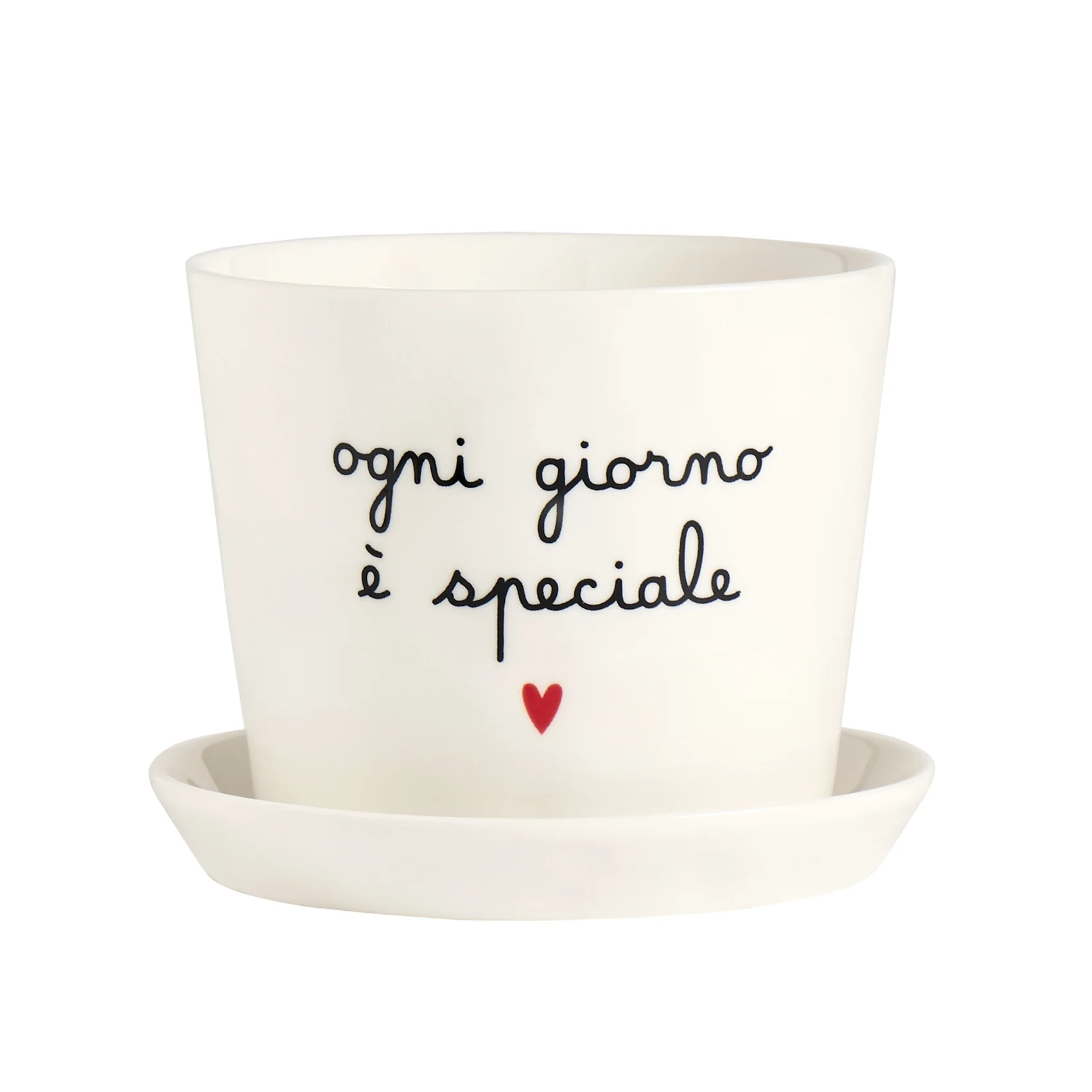 Vaso Ogni giorno è speciale, con sottovaso - Image 2
